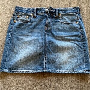 Jcrew denim mini skirt size 25